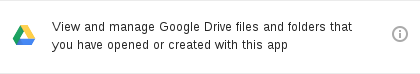 drive ada young permission google folders grants application access